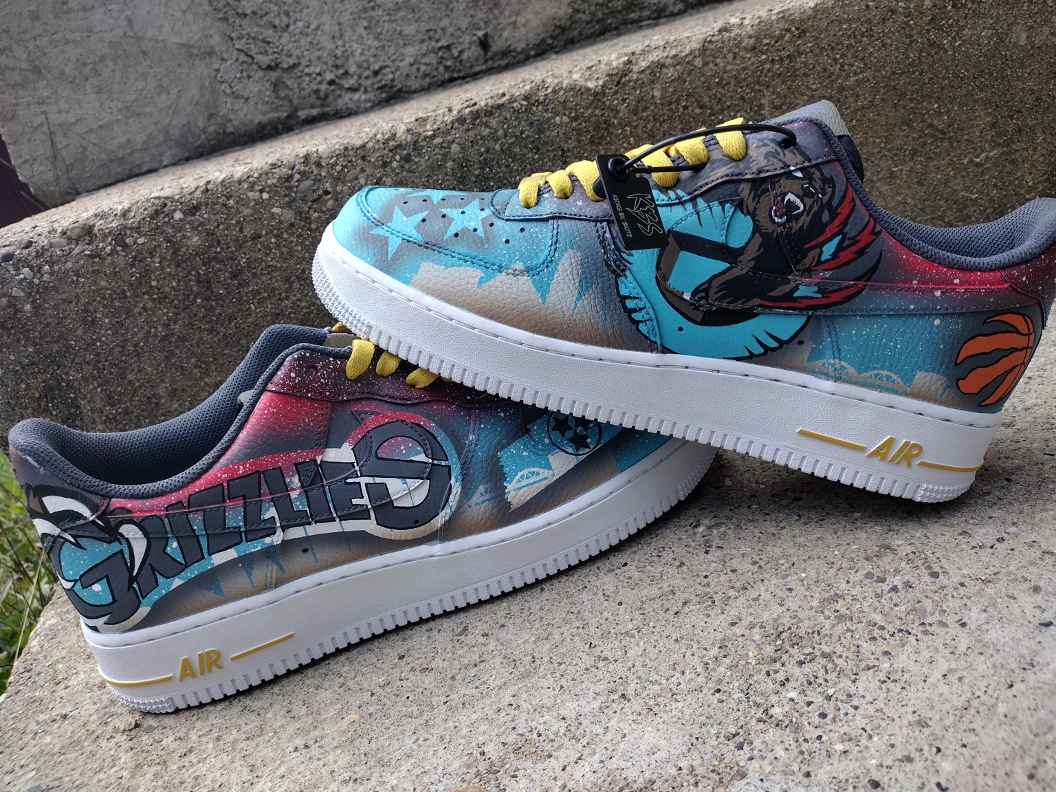 Custom illustrated sneakers